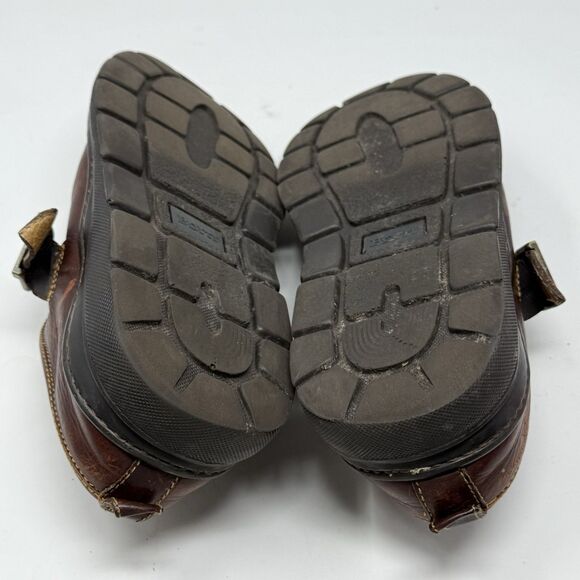 Born Cabot Fisherman Mules Sandals Mens 9.5 Brown Leather Handcrafted Shoes - Picture 16 of 16